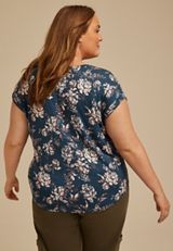 Plus Size 24/7 Floral Clara Tee, C3123, small