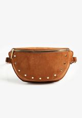 Microsuede Studded Belt Bag, C1144, small