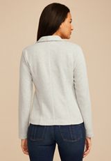 Ribbed Knit Blazer, C3348, small