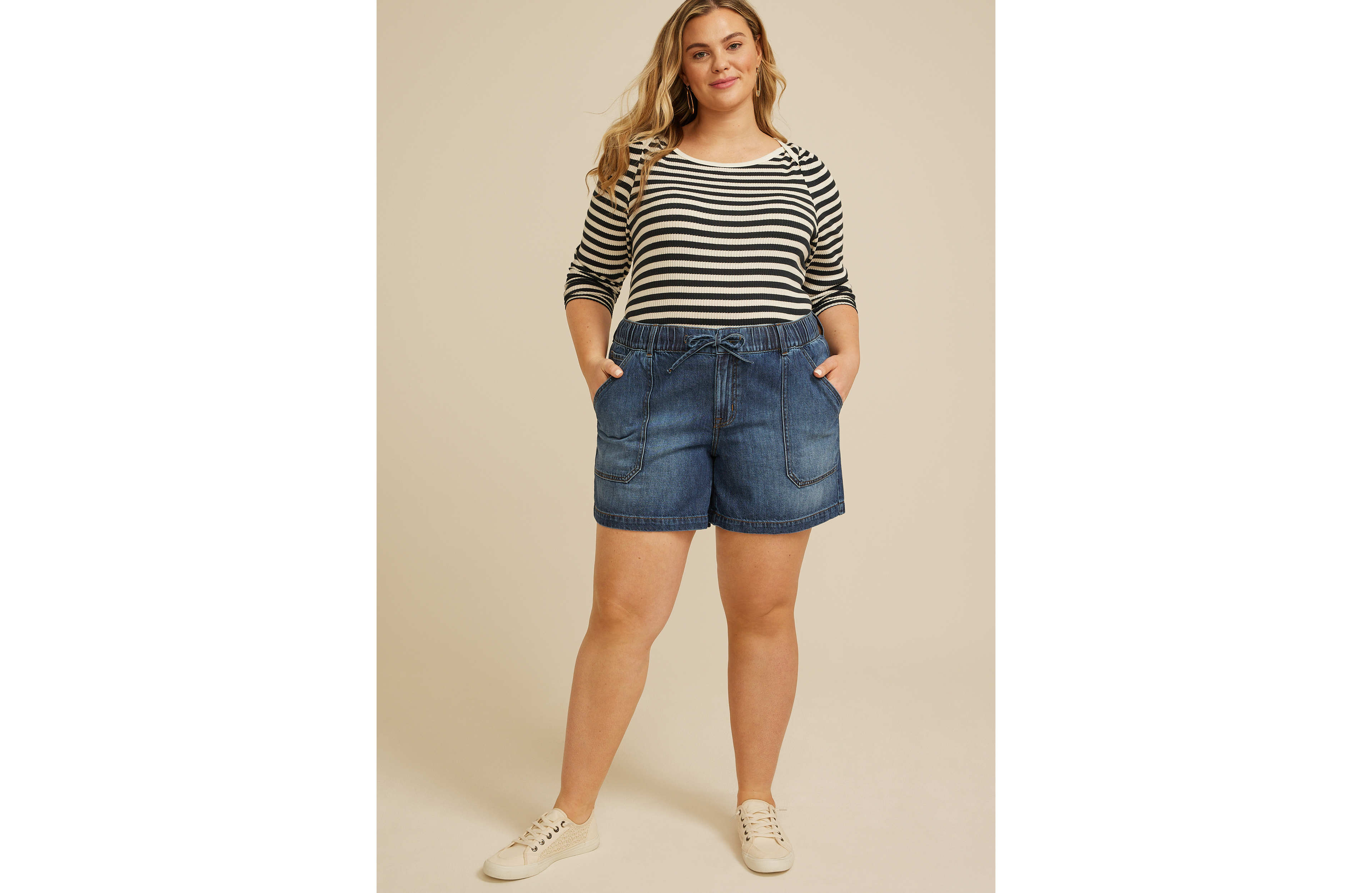 Plus m jeans by maurices™ High Rise Dark Soft 6in Short