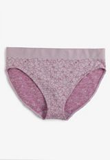 True Stretch Seamless Floral Jacquard Bikini Panty, C8279, small