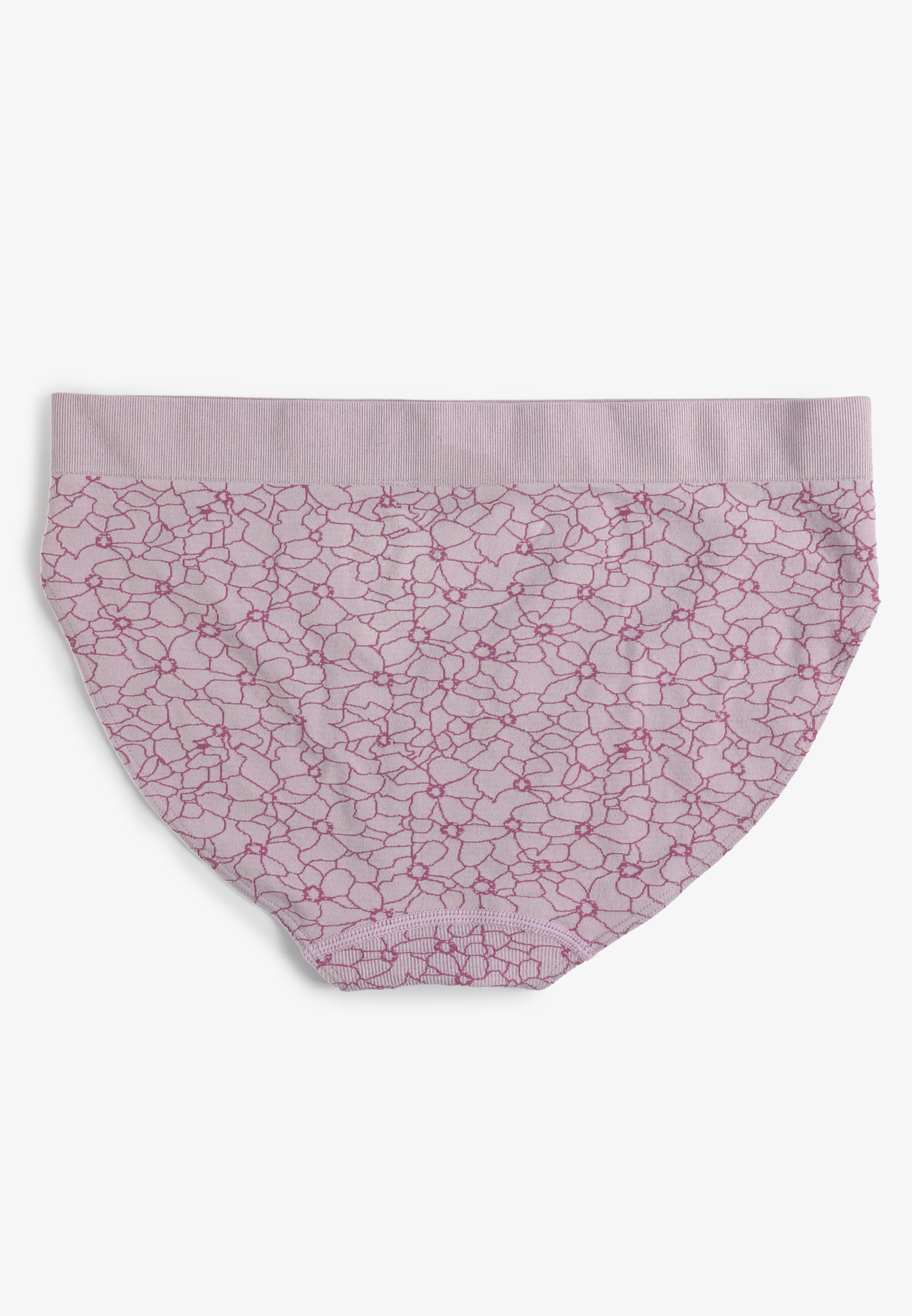True Stretch Seamless Floral Jacquard Bikini Panty, C8279, large