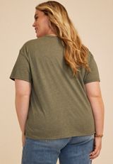 Plus Size Lotus Mandala Relaxed Fit Graphic Tee, C4153, small
