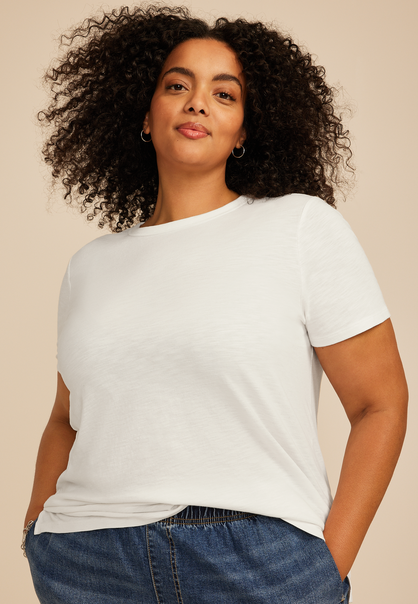 Plus Size 24/7 Dawson Crew Neck Tee