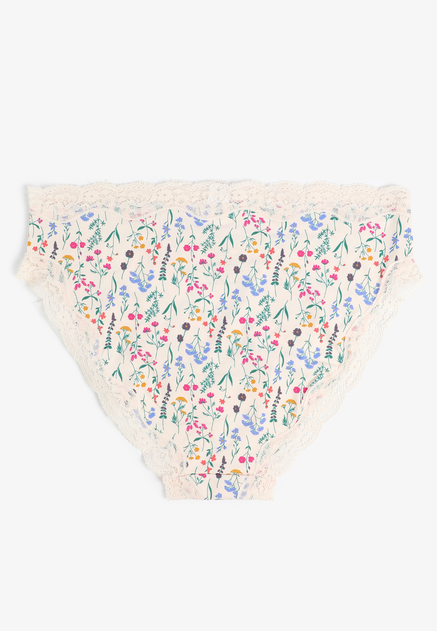 True Stretch Jersey High Waist Floral Bikini Panty, C7555, large