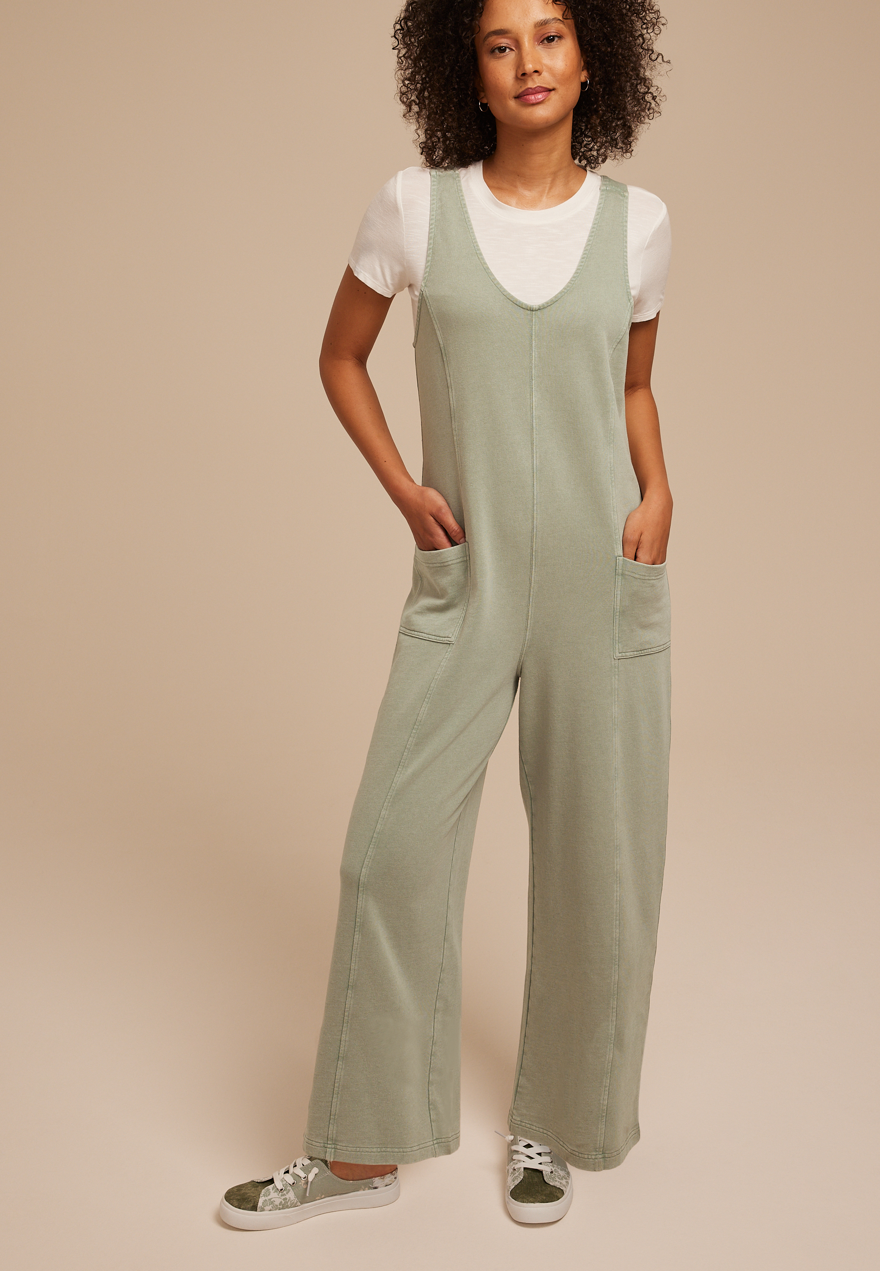 Bare Washed Terry Jumpsuit