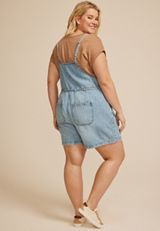 Plus Size m jeans by maurices&trade; Soft Denim 5in Shortall, C3337, small