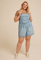 Plus Size m jeans by maurices&trade; Soft Denim 5in Shortall, C3337, small