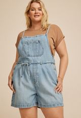Plus Size m jeans by maurices&trade; Soft Denim 5in Shortall, C3337, small