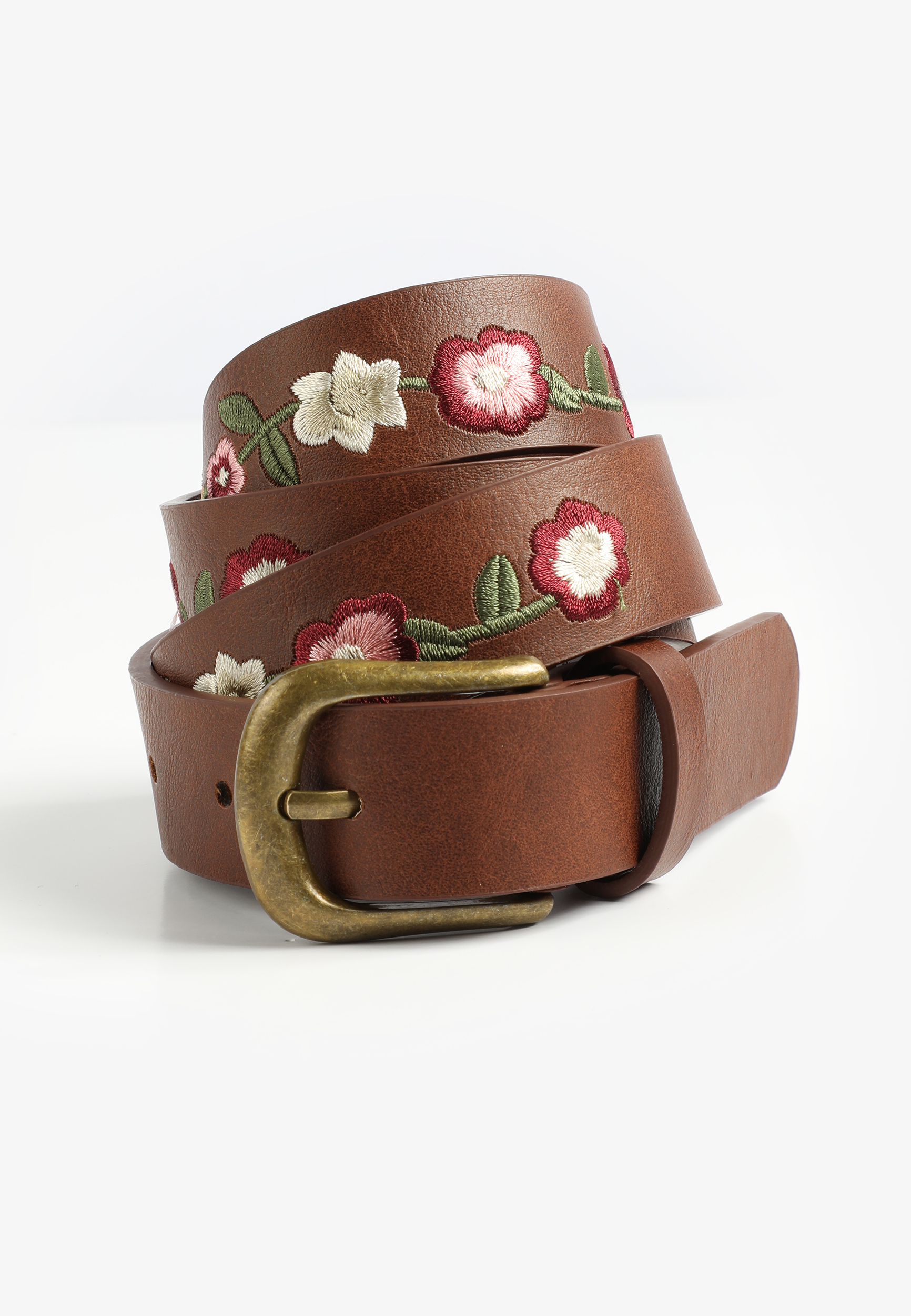 Plus Size Floral Embroidered Belt