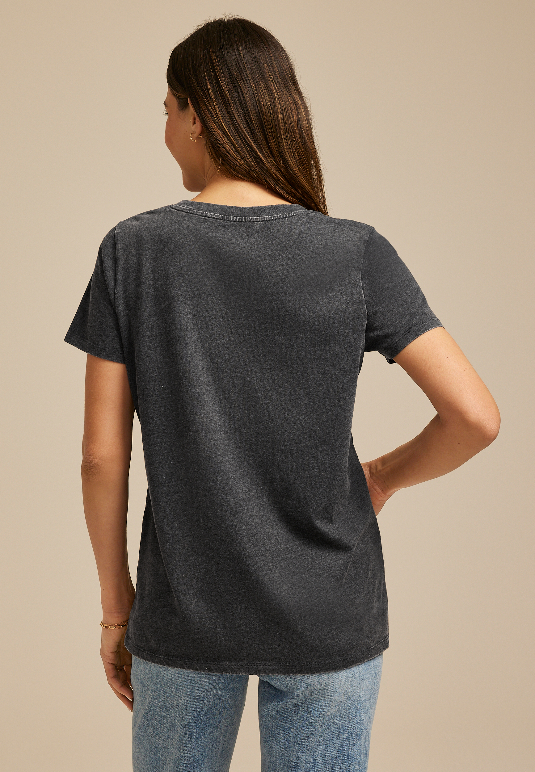 Celestial Sun And Moon Classic Fit Graphic Tee, CHARCOAL, large