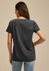 Celestial Sun And Moon Classic Fit Graphic Tee, CHARCOAL, small