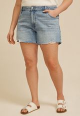 Plus Size m jeans by maurices&trade; Sparkle High Rise 5in Short, C3337, small