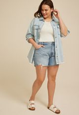 Plus Size m jeans by maurices&trade; Sparkle High Rise 5in Short, C3337, small