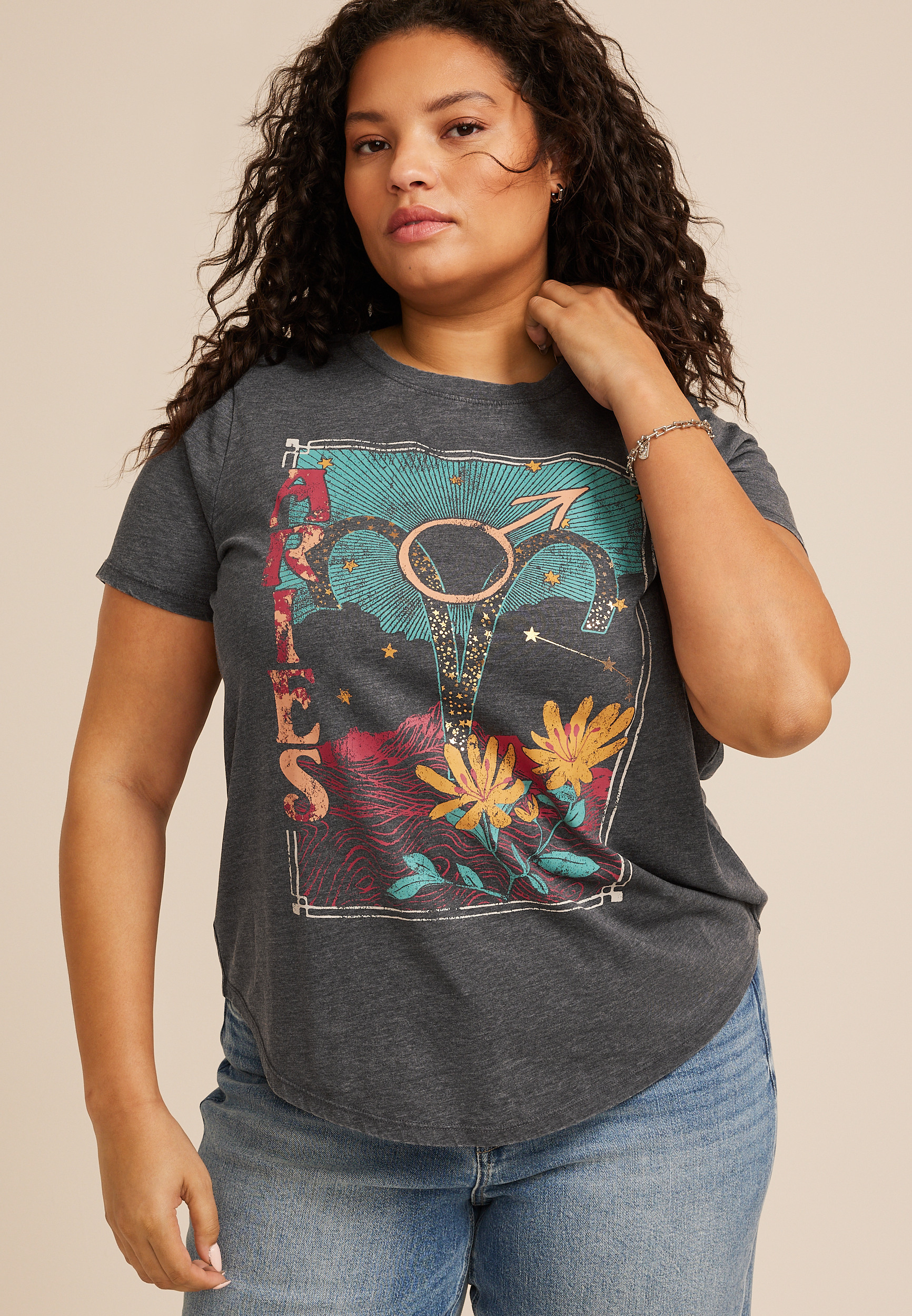 Plus Zodiac Signs Classic Fit Graphic Tee