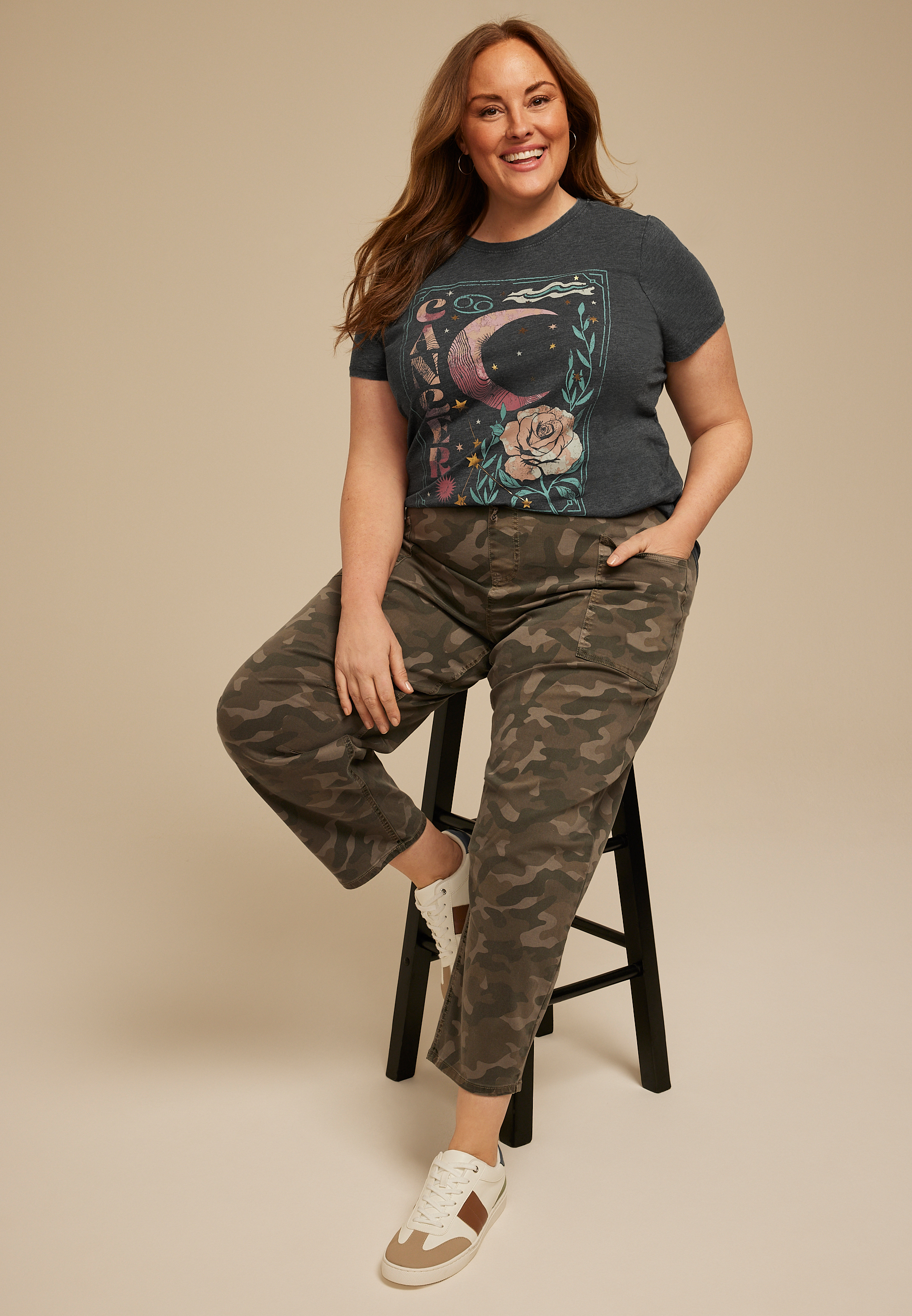 Plus Size Zodiac Signs Classic Fit Graphic Tee