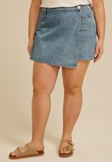 Plus Size m jeans by maurices&trade; High Rise 6in Skort, C3337, small