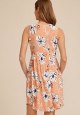 24/7 Danica Floral Pocket Mini Dress, C4748, small