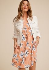24/7 Danica Floral Pocket Mini Dress, C4748, small