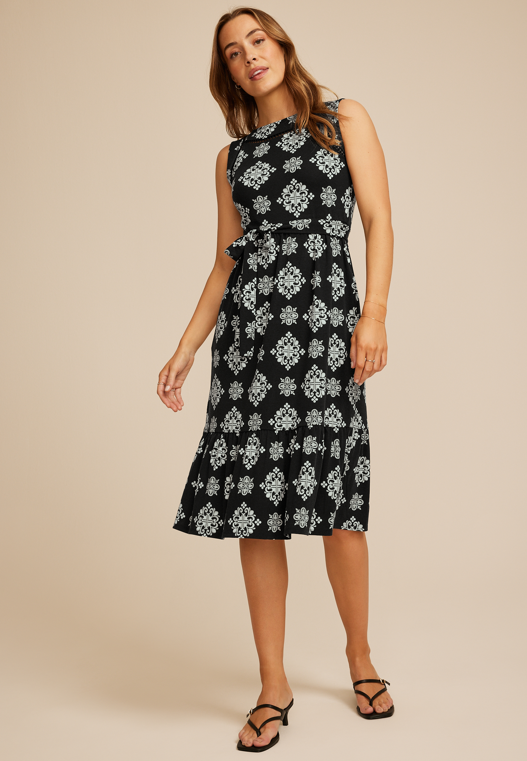 24/7 Bare Medallion Midi Dress