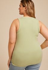 Plus Size 24/7 U Line Tank Top, C738, small