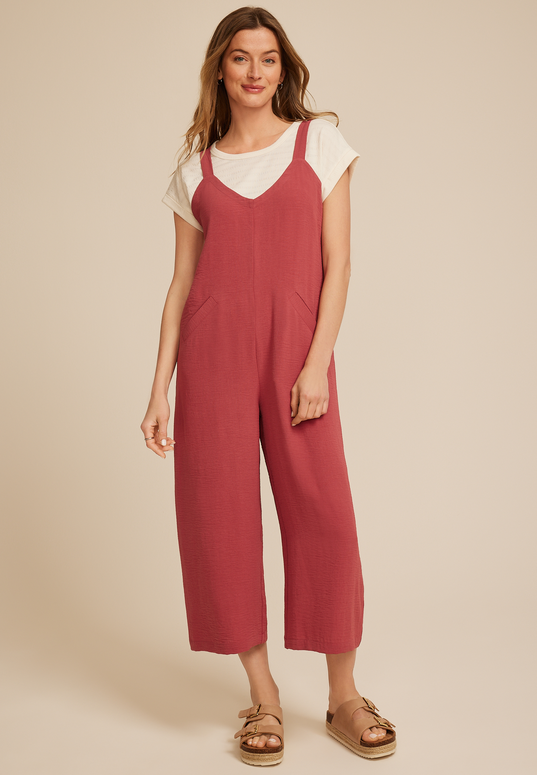 Cool Crepe Wide Leg Jumpsuit