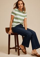 24/7 Dawson Striped Crew Neck Tee, C914, small