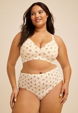 Invisibliss Floral Pointelle High Waist Hipster Panty, C5487, small