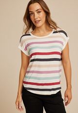 24/7 Clara Striped Tee, C1524, small