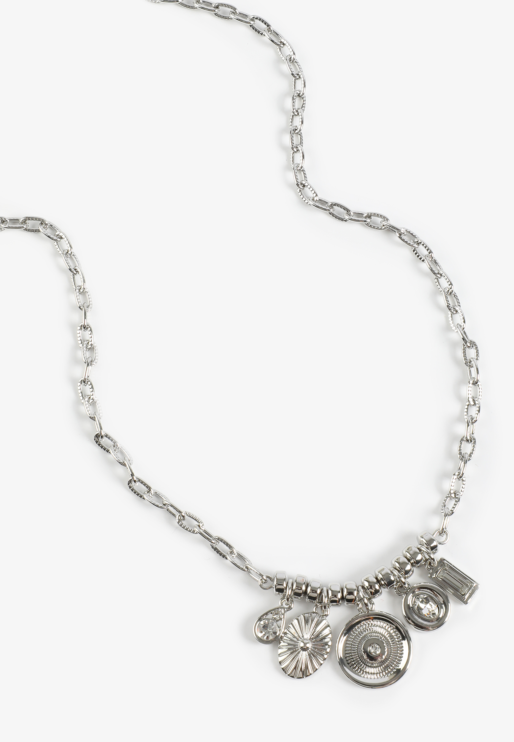 Silver Mixed Charms Necklace