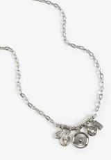 Silver Mixed Charms Necklace, C431, small