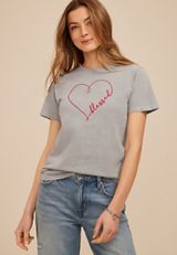 Blessed Heart Standard Fit Graphic Tee, C9766, small