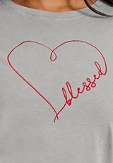 Plus Size Blessed Heart Standard Fit Graphic Tee, C9766, small