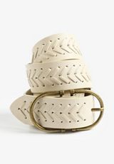 Plus Size Braided Whipstitch Belt, C2207, small