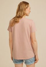 Crochet Floral Classic Fit Graphic Tee, C9369, small
