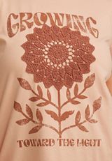 Plus Size Crochet Floral Classic Fit Graphic Tee, C9369, small