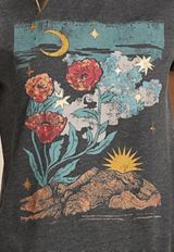 Floral Scenery Classic Fit Graphic Tee, C125, small
