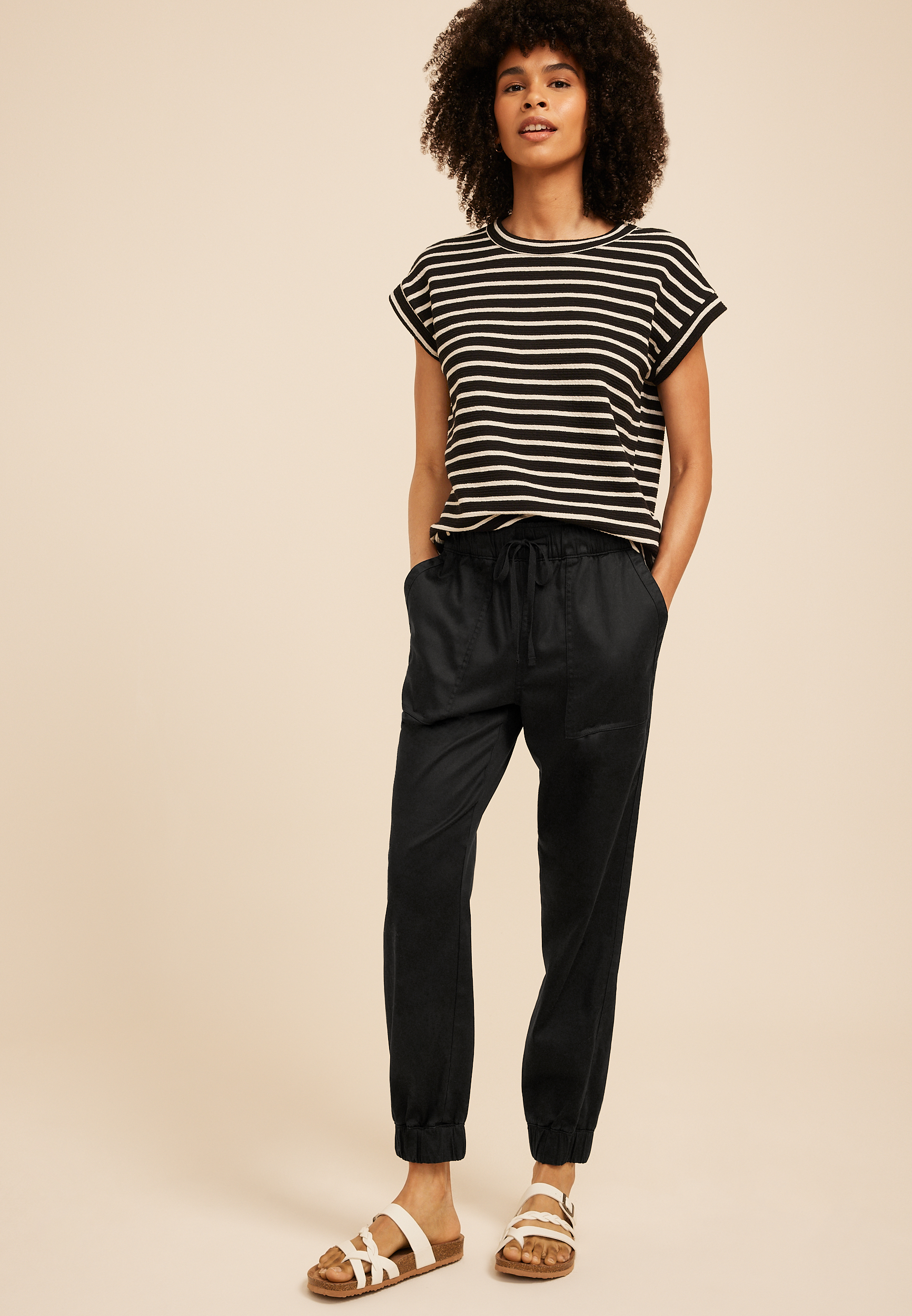 High Rise Patch Pocket Jogger