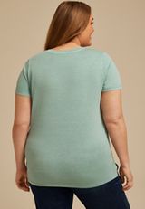 Plus Size Mama Eyelet Classic Fit Graphic Tee, C8707, small