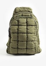 Quilted Nylon Puffer Sling Bag, C186, small