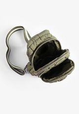 Quilted Nylon Puffer Sling Bag, C186, small