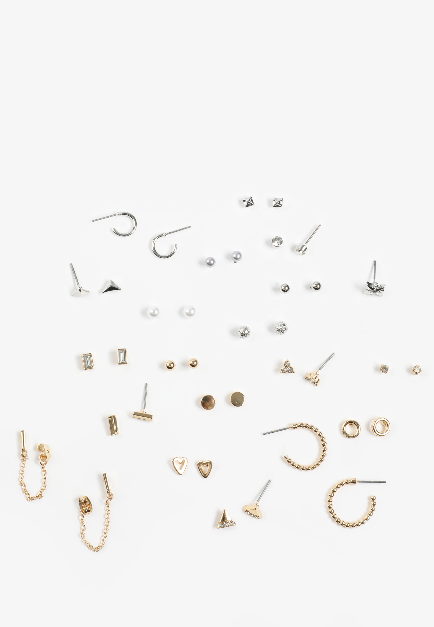 20 Pack Mixed Metals Earring Set, C5967, large