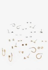 20 Pack Mixed Metals Earring Set, C5967, small