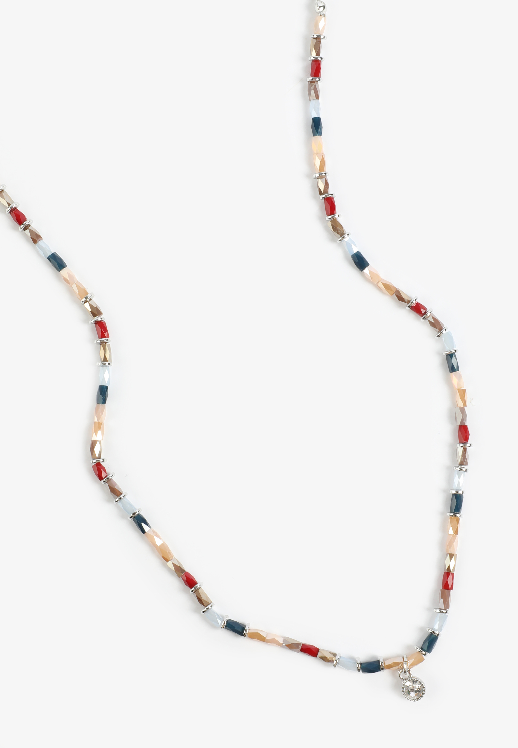 Multicolor Faceted Beaded Necklace
