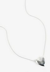 Silver Heart Pendant Necklace, C431, small