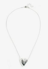 Silver Heart Pendant Necklace, C431, small