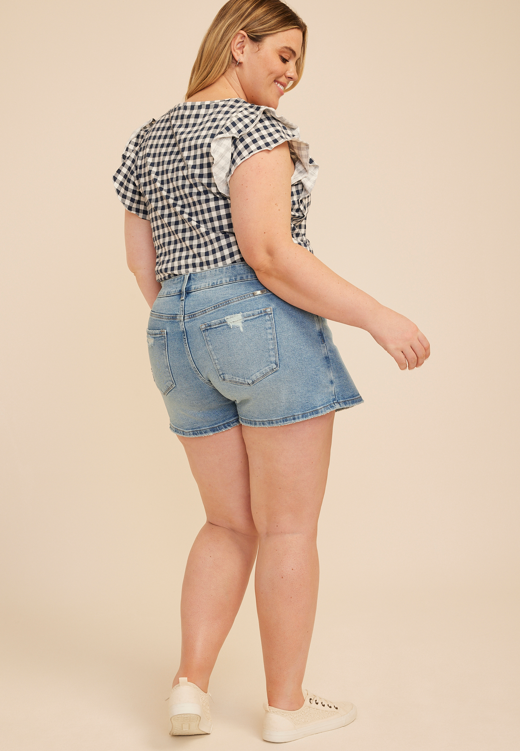 Plus Size KanCan&trade;  Mid Rise Skort, C3337, large