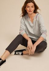Sunhaven Notch Neck Sweatshirt, C3348, small