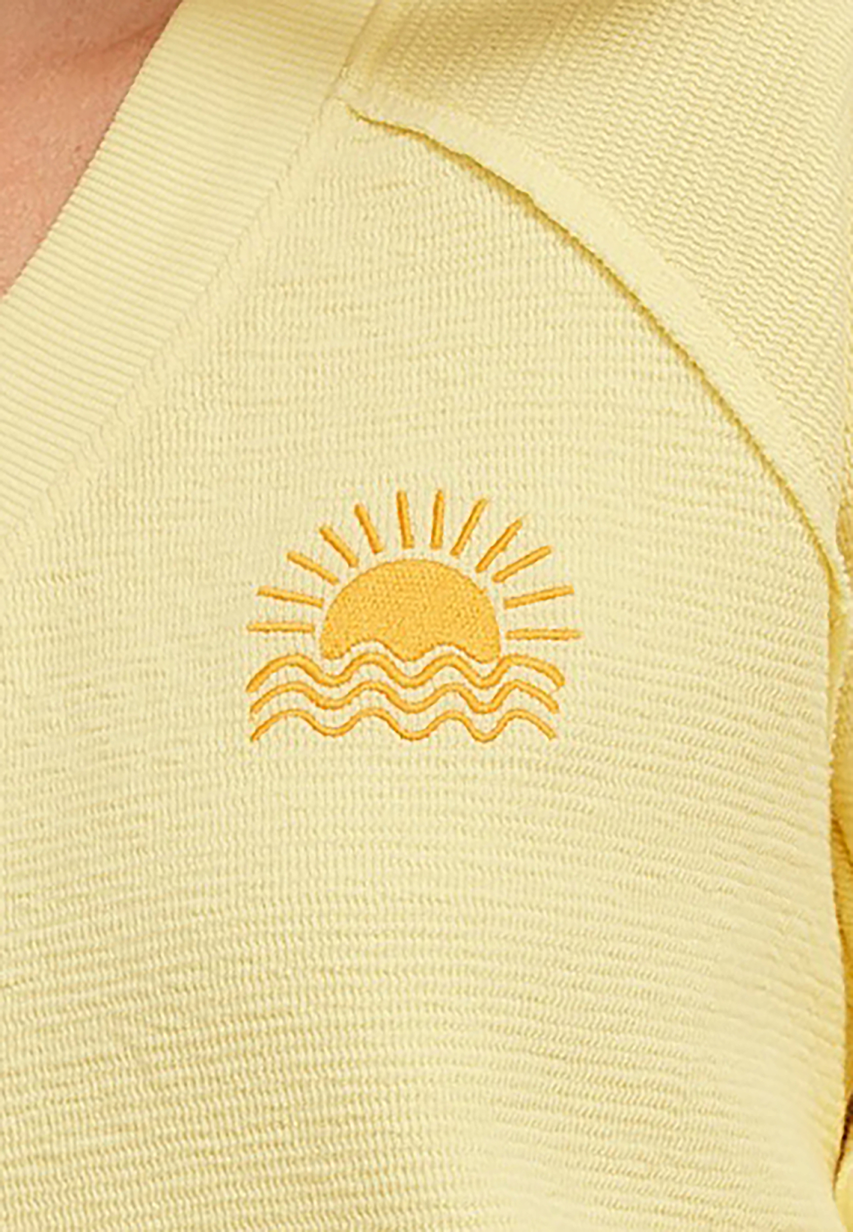 Here Comes The Sun Textured V Neck Sweatshirt, C6396, large