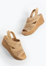 SuperCush Charlotte Crochet Wedge Sandal, C210, small